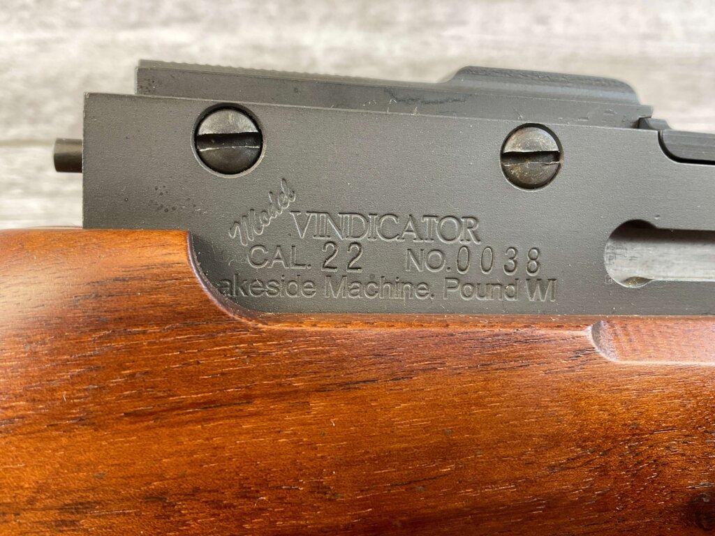 LAKESIDE MACHINE VINDICATOR .22LR BELT FEED SEMI AUTO RIFLE, JAMES EARL JONES "FAVORITES" COLLECTION, VERY RARE #5-11073