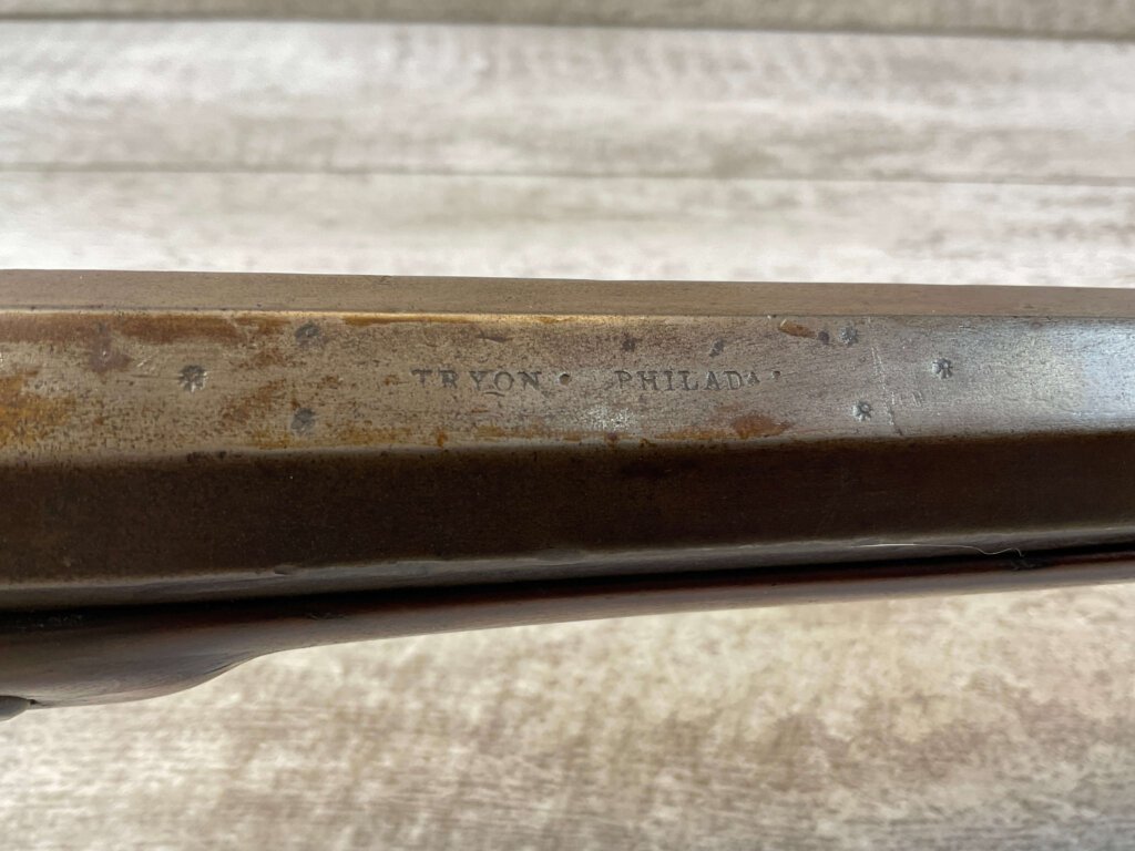 TRYON PHILADELPHIA .50 CAL OCTAGON BBL PERCUSSION MUSKET, JAMES EARL JONES "FAVORITES" COLLECTION, ANTIQUE #5-11068