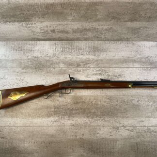 THOMPSON CENTER ARMS .50 CAL HAWKEN 28" HEAVY OCTAGON BBL PERCUSSION RIFLE, JAMES EARL JONES "FAVORITES" COLLECTION, ANTIQUE #5-11076