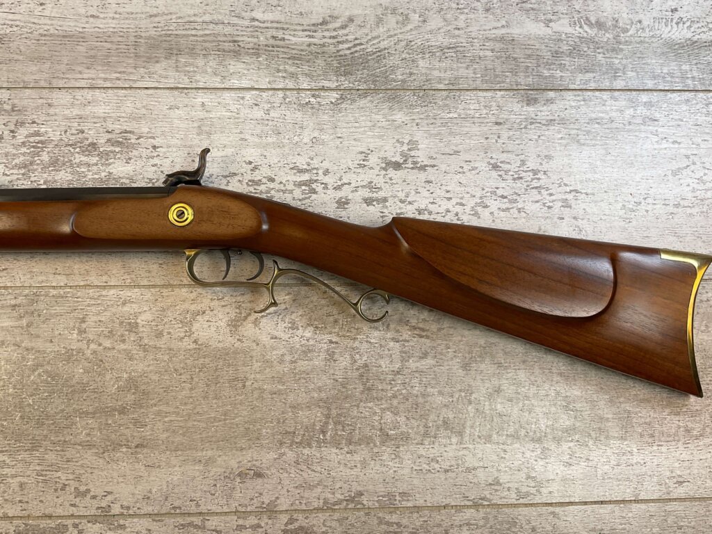 THOMPSON CENTER ARMS .50 CAL HAWKEN 28" HEAVY OCTAGON BBL PERCUSSION RIFLE, JAMES EARL JONES "FAVORITES" COLLECTION, ANTIQUE #5-11076