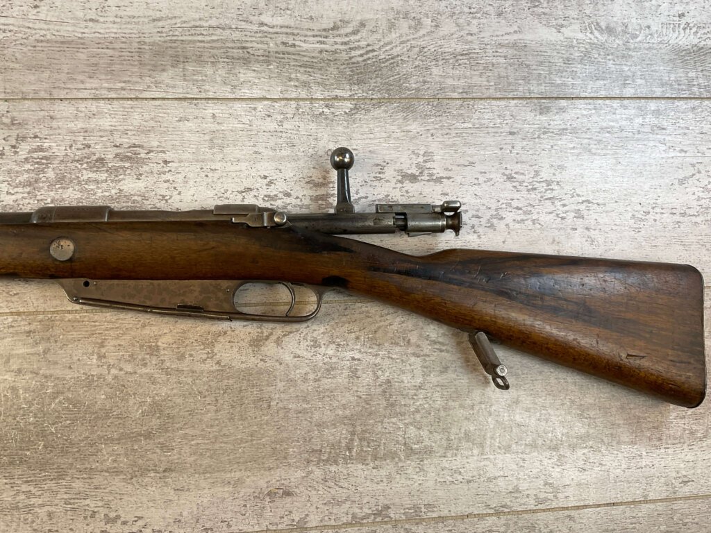 AMBERG GEW1888/95 COMMISSION 8X57 BOLT ACTION RIFLE, JAMES EARL JONES "FAVORITES" COLLECTION, ANTIQUE #5-11077