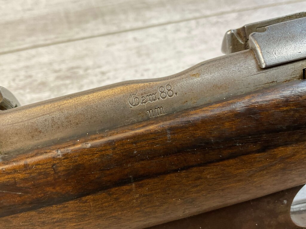 AMBERG GEW1888/95 COMMISSION 8X57 BOLT ACTION RIFLE, JAMES EARL JONES "FAVORITES" COLLECTION, ANTIQUE #5-11077