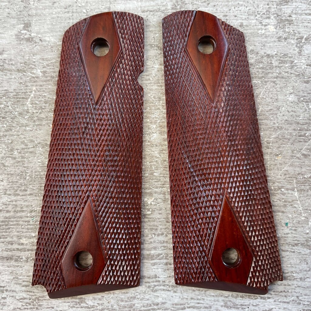 ED BROWN PRODUCTS COCOBOLO GOVT. 1911 GRIPS, JAMES EARL JONES COLLECTION #5-11667