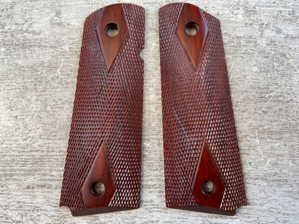 ED BROWN PRODUCTS COCOBOLO GOVT. 1911 GRIPS, JAMES EARL JONES COLLECTION #5-11667
