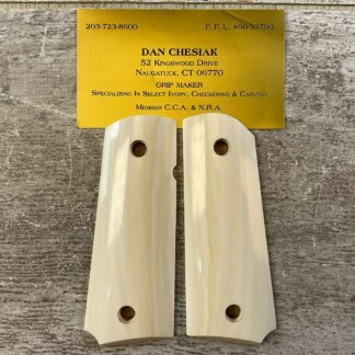 DAN CHESIAK HANDMADE COMMANDER 1911 REAL IVORY GRIPS, JAMES EARL JONES COLLECTION #5-11669
