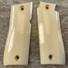 DAN CHESIAK HANDMADE 1911 COMPACT/OFFICER REAL IVORY GRIPS, JAMES EARL JONES COLLECTION #5-11671