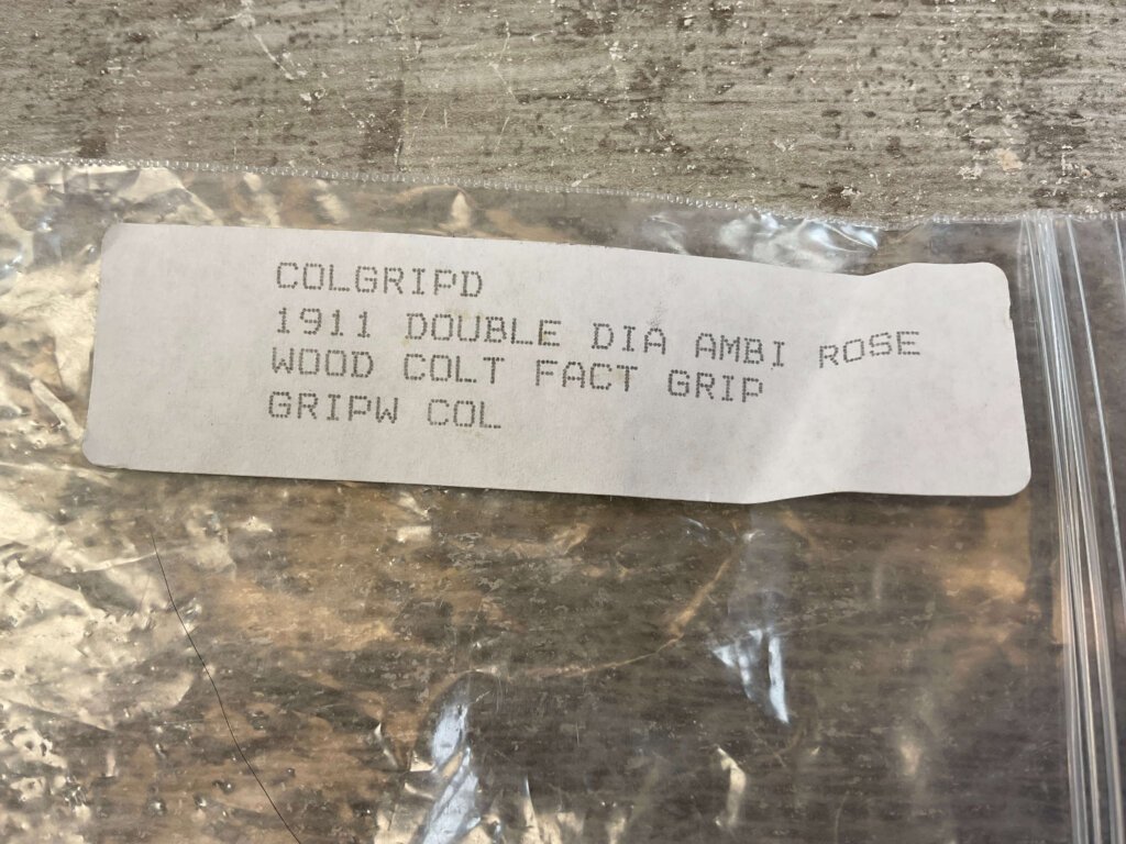 HERRETT 1911 CUSTOM ROSEWOOD GRIPS, JAMES EARL JONES COLLECTION #5-11697