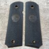 COLT 1911 BLACK RUBBER GRIPS W/ RAMPANT COLT, JAMES EARL JONES COLLECTION #5-11724