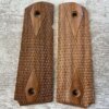 REPRODUCTION 1911 DBL DIAMOND CHECKERED WOODEN GRIPS, JAMES EARL JONES COLLECTION #5-11726