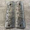 J.ADAMS ENGRAVED FLORAL DESIGN PEWTER VERMONT 1989 GRIPS, JAMES EARL JONES COLLECTION #5-11727