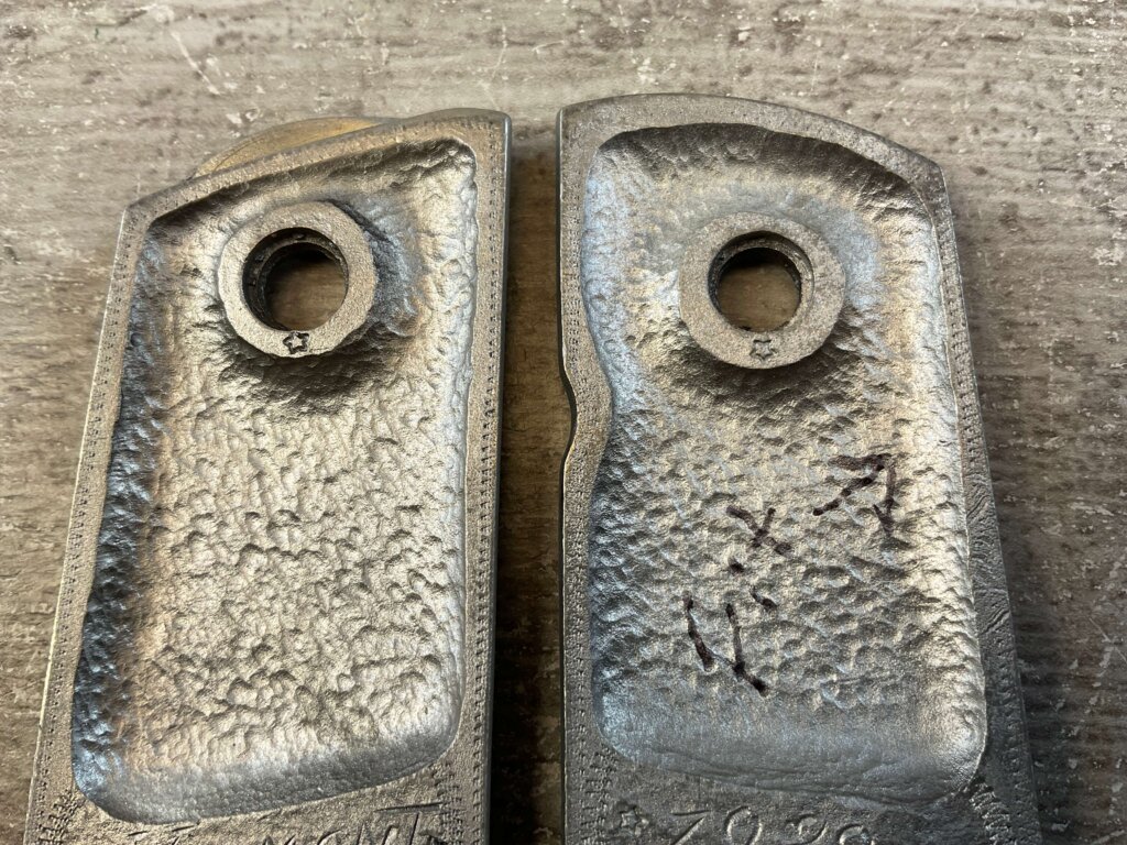 J.ADAMS ENGRAVED FLORAL DESIGN PEWTER VERMONT 1989 GRIPS, JAMES EARL JONES COLLECTION #5-11727