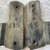 COLT 1911 WOOD WRAP AROUND GRIPS W/ FINGER GROOVES & GOLD COLT MEDALLIONS, JAMES EARL JONES COLLECTION #5-11733