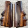 HOGUE 1911 WOOD WRAP AROUND GRIPS W/ FINGER GROOVES, JAMES EARL JONES COLLECTION #5-11734