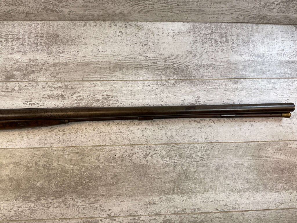 HOLLIS AND SHEATH LONDON 8GA. BLACK POWDER SXS DOUBLE BARREL DAMASCUS SHOTGUN, JAMES EARL JONES "FAVORITES" COLLECTION, ANTIQUE #5-11080