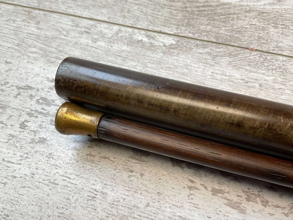 HOLLIS AND SHEATH LONDON 8GA. BLACK POWDER SXS DOUBLE BARREL DAMASCUS SHOTGUN, JAMES EARL JONES "FAVORITES" COLLECTION, ANTIQUE #5-11080