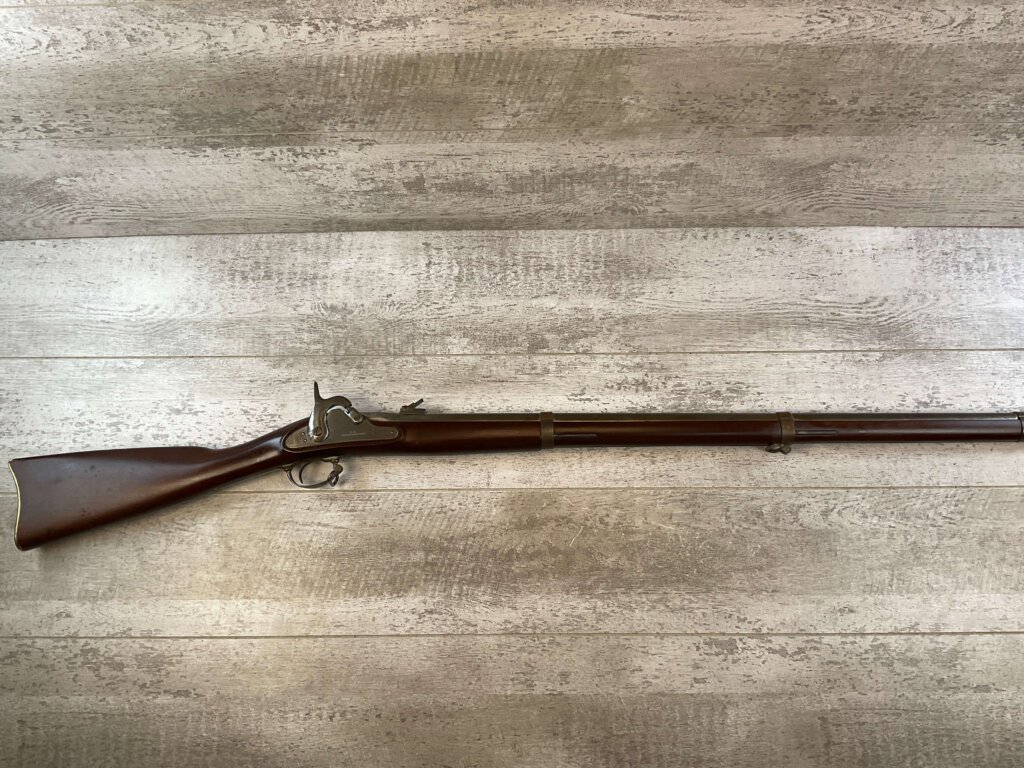 ARMI SPORT CS RICHMOND MODEL 1862 .58 CAL SINGLE SHOT PERCUSSION MUSKET, JAMES EARL JONES "FAVORITES" COLLECTION, ANTIQUE #5-11074