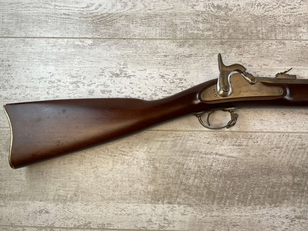 ARMI SPORT CS RICHMOND MODEL 1862 .58 CAL SINGLE SHOT PERCUSSION MUSKET, JAMES EARL JONES "FAVORITES" COLLECTION, ANTIQUE #5-11074