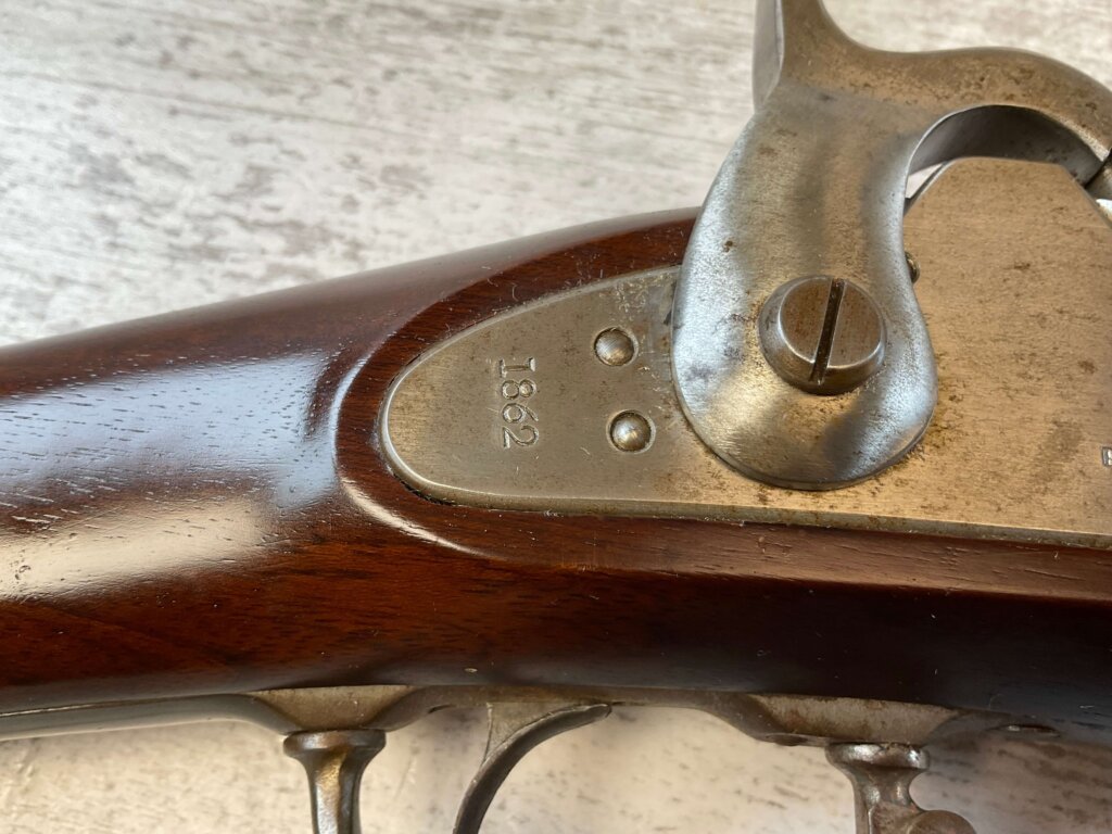 ARMI SPORT CS RICHMOND MODEL 1862 .58 CAL SINGLE SHOT PERCUSSION MUSKET, JAMES EARL JONES "FAVORITES" COLLECTION, ANTIQUE #5-11074