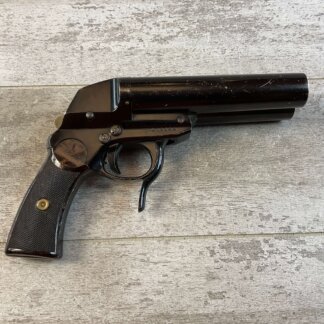 KRIEGHOFF LUFTWAFFE DOUBLE BARREL FLIEGER LEUCHTPISTOLE L. 1942 FZS CODED FLARE PISTOL