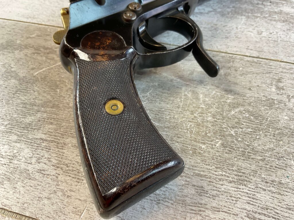 KRIEGHOFF LUFTWAFFE DOUBLE BARREL FLIEGER LEUCHTPISTOLE L. 1942 FZS CODED FLARE PISTOL