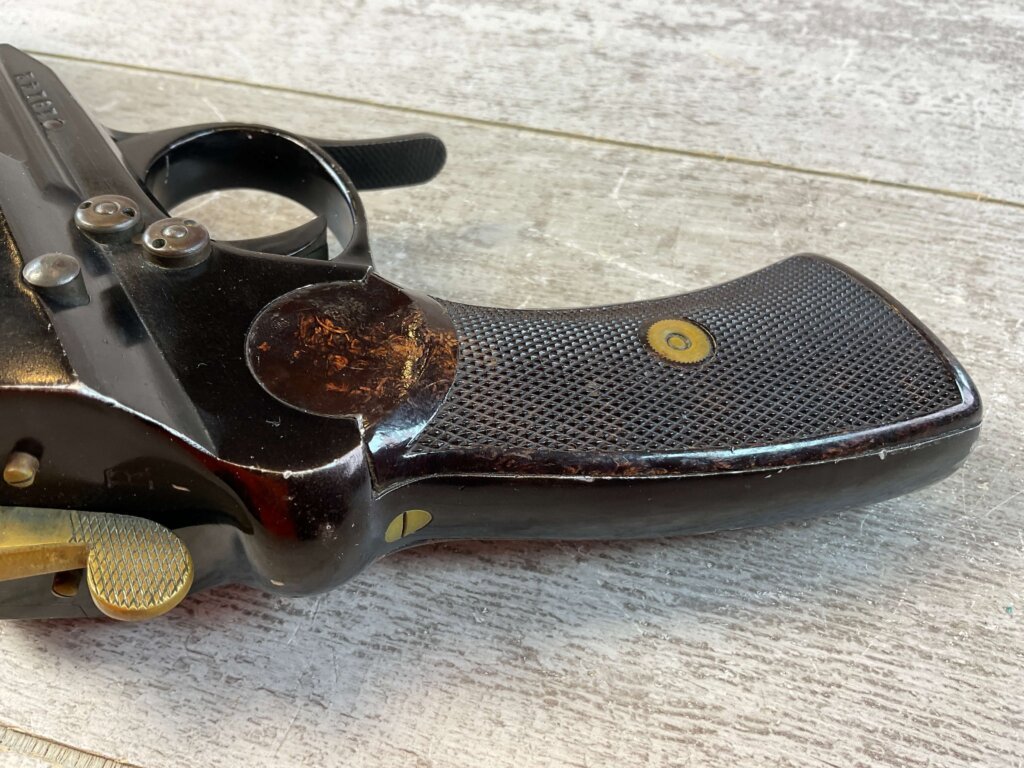 KRIEGHOFF LUFTWAFFE DOUBLE BARREL FLIEGER LEUCHTPISTOLE L. 1942 FZS CODED FLARE PISTOL