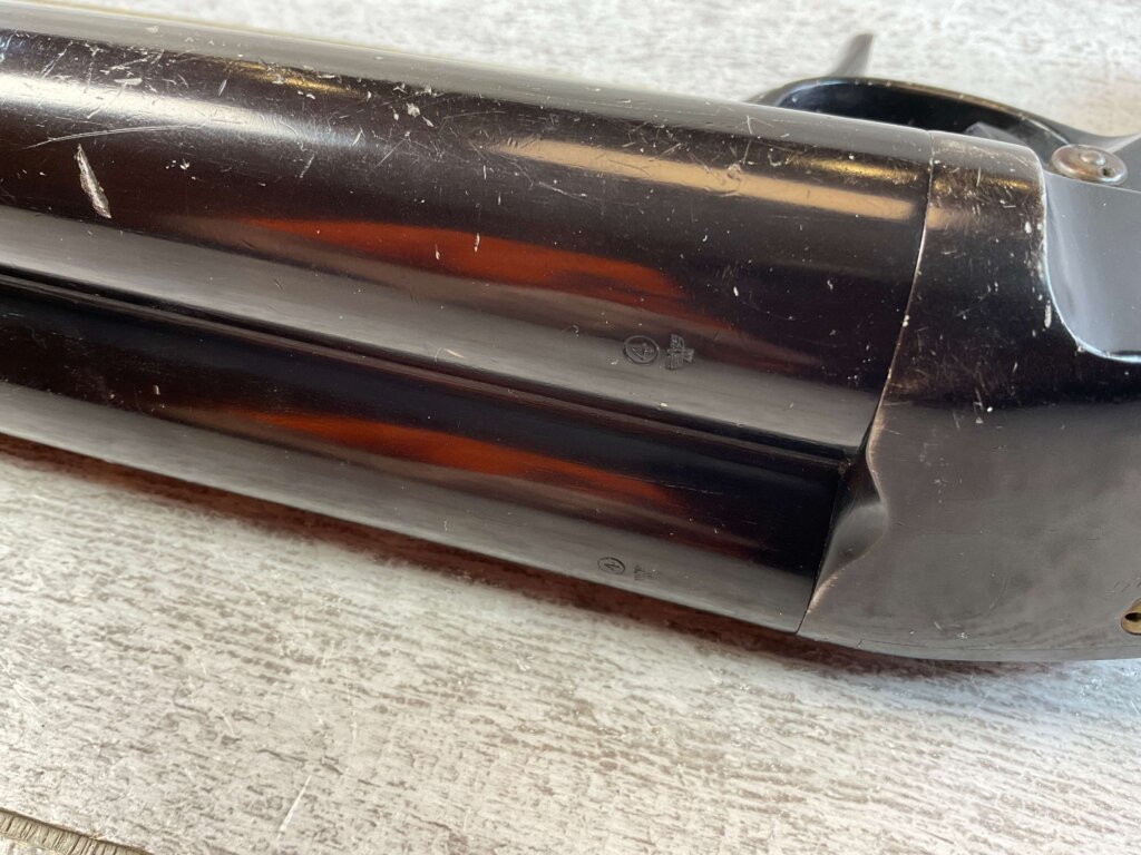 KRIEGHOFF LUFTWAFFE DOUBLE BARREL FLIEGER LEUCHTPISTOLE L. 1942 FZS CODED FLARE PISTOL