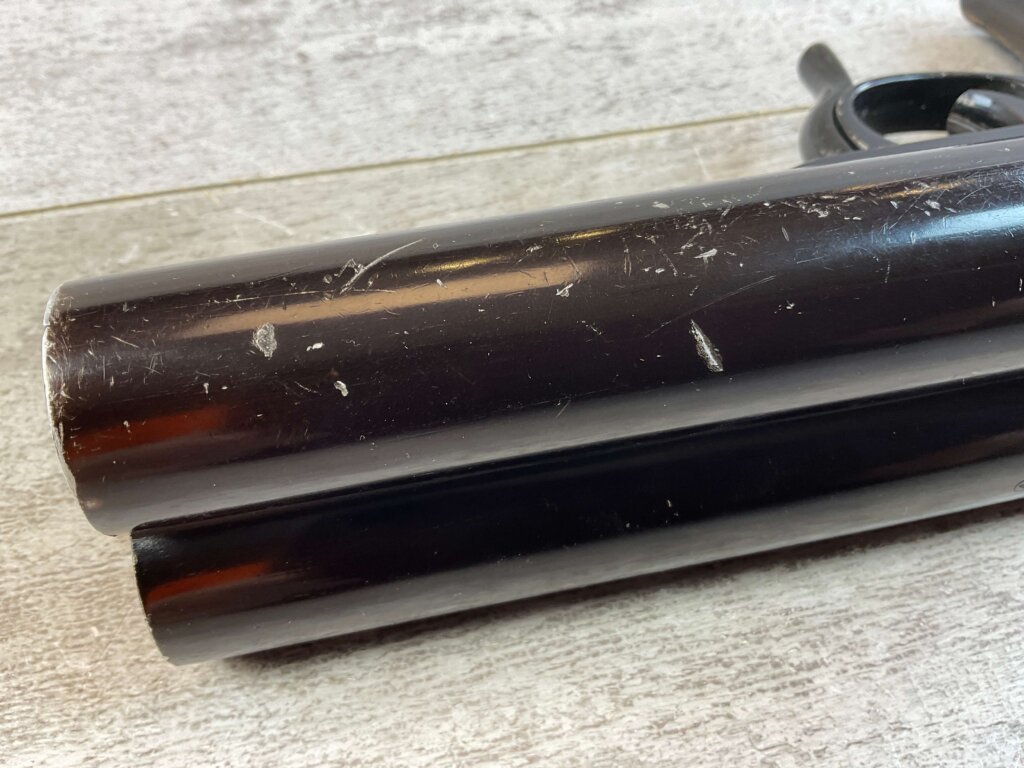 KRIEGHOFF LUFTWAFFE DOUBLE BARREL FLIEGER LEUCHTPISTOLE L. 1942 FZS CODED FLARE PISTOL