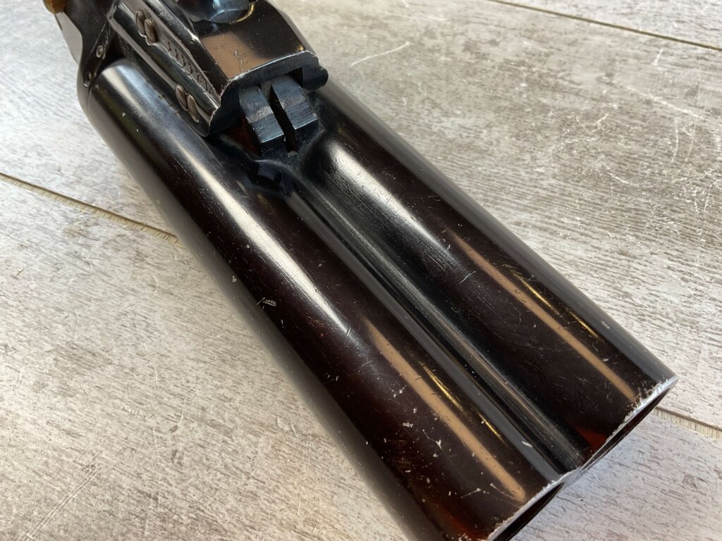 KRIEGHOFF LUFTWAFFE DOUBLE BARREL FLIEGER LEUCHTPISTOLE L. 1942 FZS CODED FLARE PISTOL