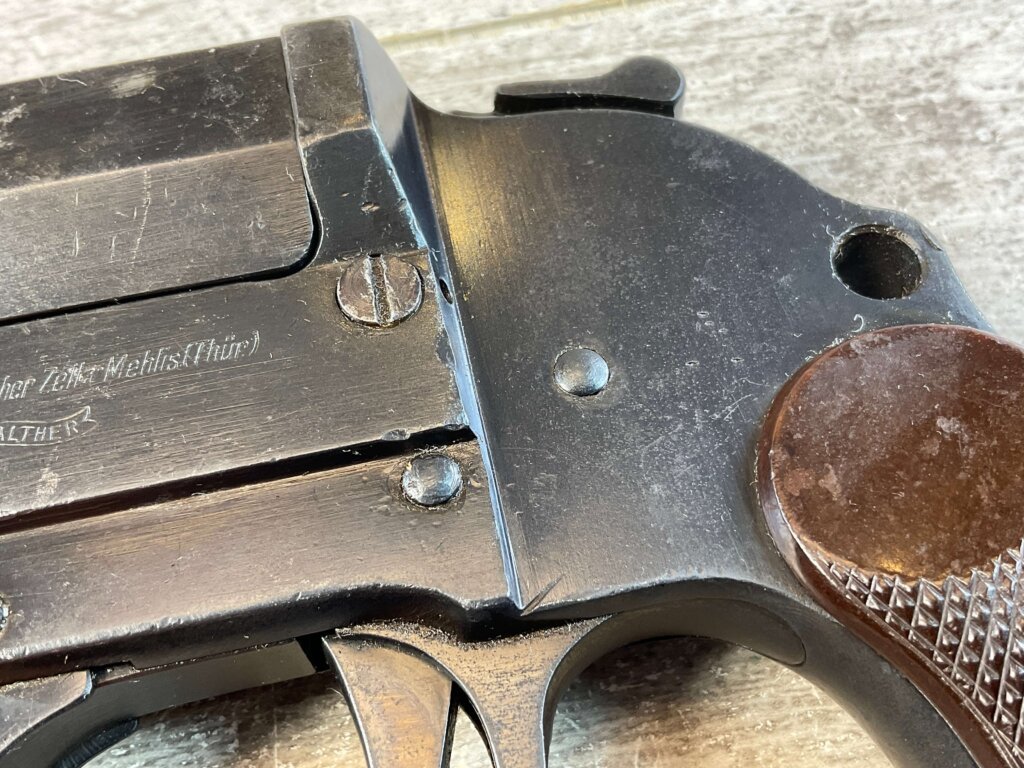 WALTHER LP34 26.5MM WWII GERMAN STEEL FRAME FLARE PISTOL