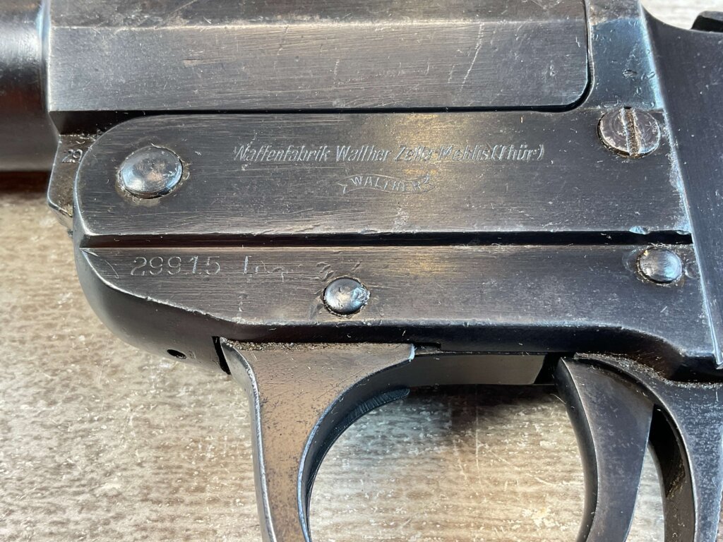 WALTHER LP34 26.5MM WWII GERMAN STEEL FRAME FLARE PISTOL