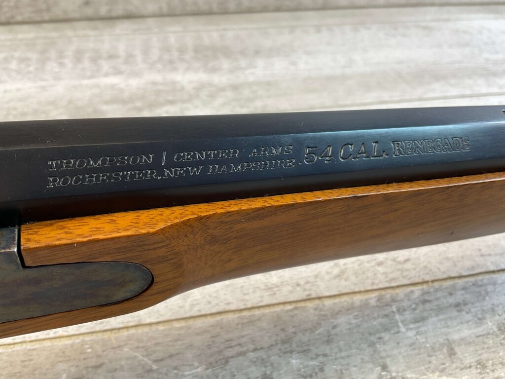 THOMPSON CENTER RENEGADE .54 CAL PERCUSSION RIFLE, ANTIQUE #6-04103