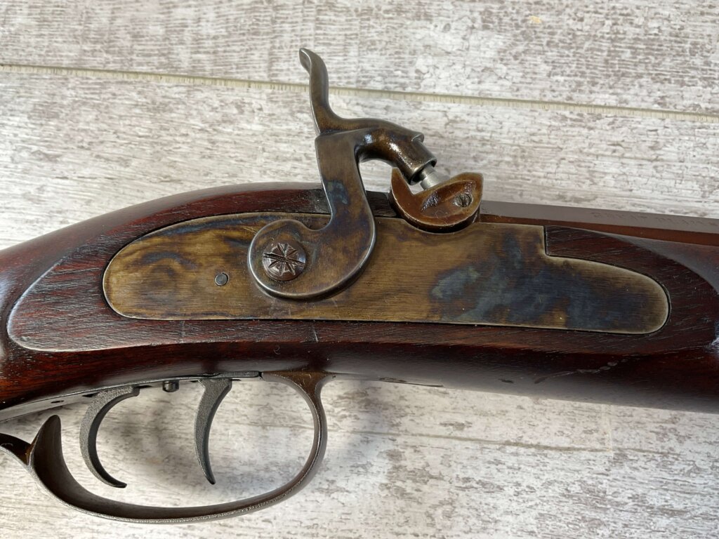 LYMAN GREAT PLAINS .54 CAL PERCUSSION RIFLE, ANTIQUE #6-04104
