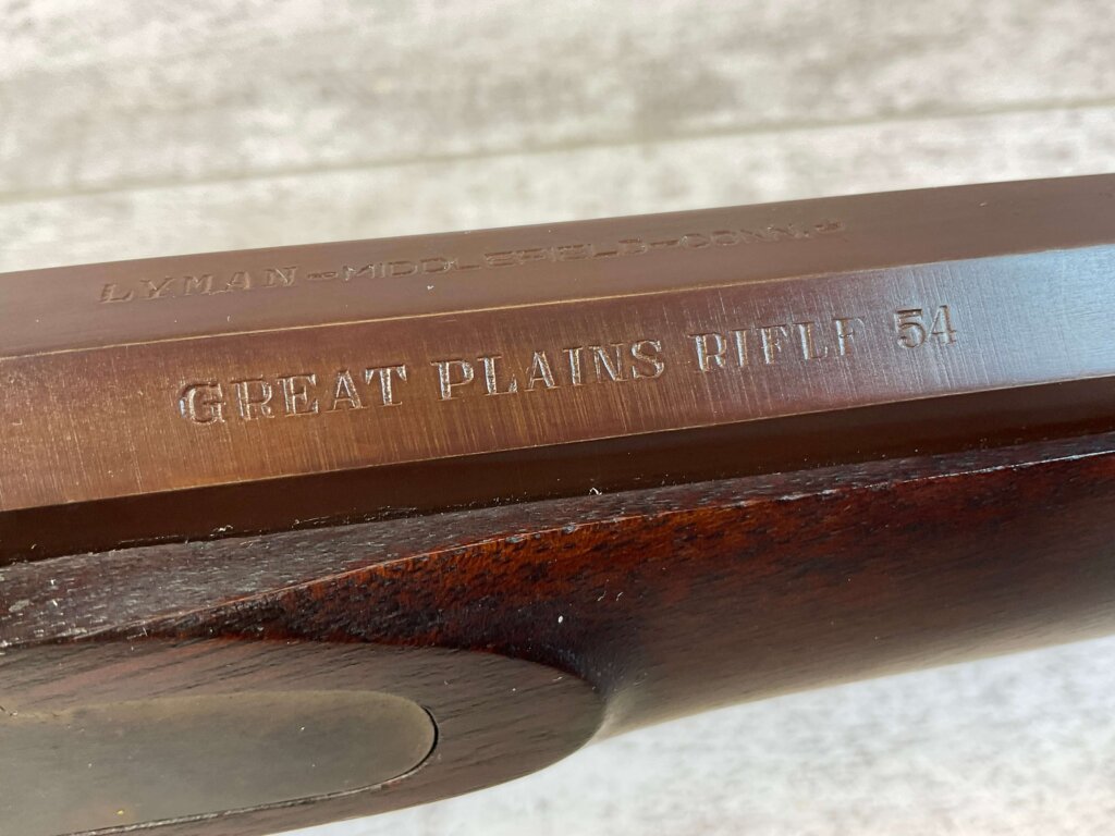 LYMAN GREAT PLAINS .54 CAL PERCUSSION RIFLE, ANTIQUE #6-04104