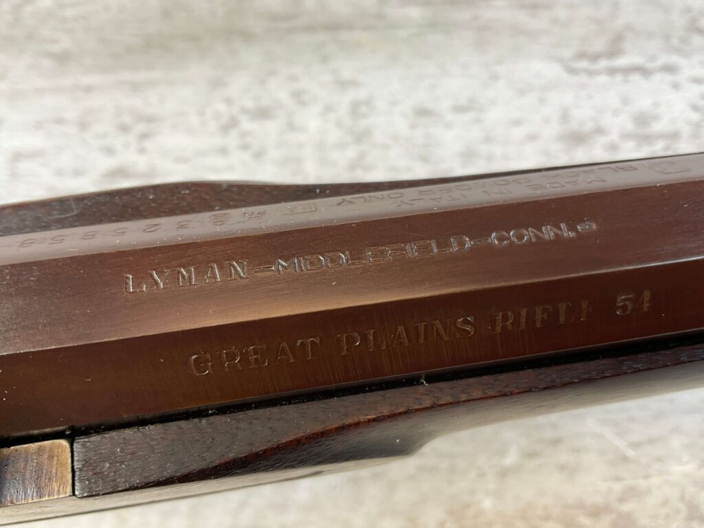LYMAN GREAT PLAINS .54 CAL PERCUSSION RIFLE, ANTIQUE #6-04104