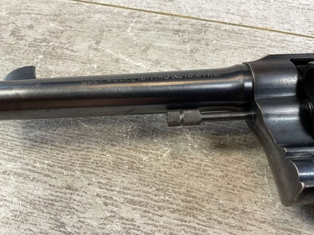 COLT MODEL OF 1917 45 COLT COMMERCIAL / CIVILIAN REVOLVER 1932 MFR, VERY RARE