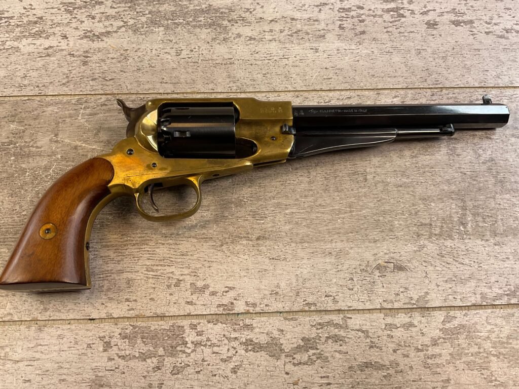 F LLIPIETTA 1858 BLACK .44 CAL PERCUSSION REVOLVER, ANTIQUE