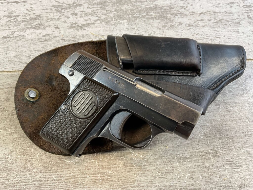 CZECH CZ DUO 6.35MM SEMI AUTO PISTOL RIG, 1944 MFR #6-05102-PF