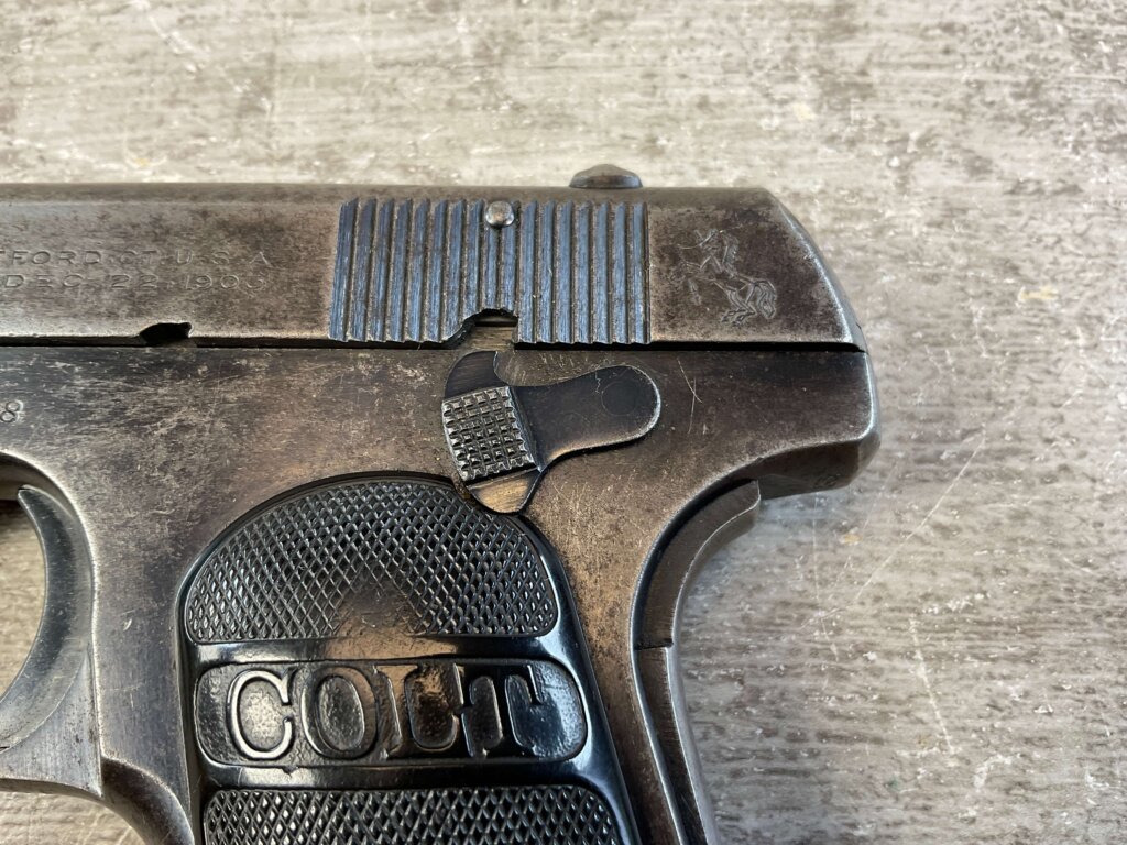 COLT 1903 32 RIMLESS ( 32 AUTO ) POCKET HAMMERLESS SEMI AUTO PISTOL #6-04718-PF