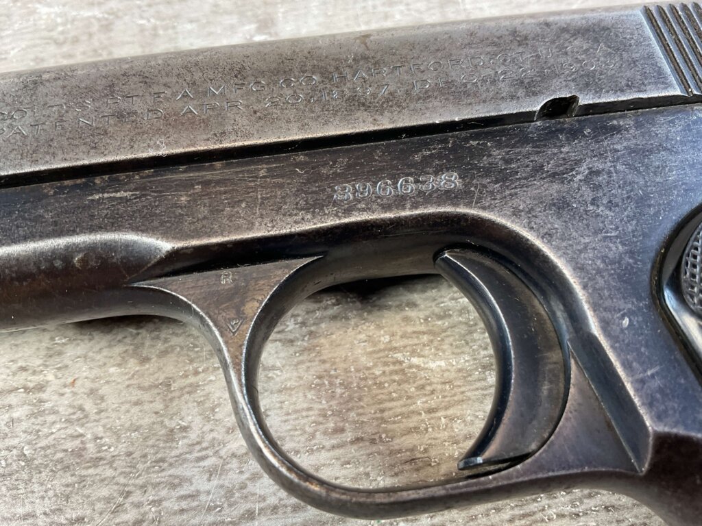 COLT 1903 32 RIMLESS ( 32 AUTO ) POCKET HAMMERLESS SEMI AUTO PISTOL #6-04718-PF