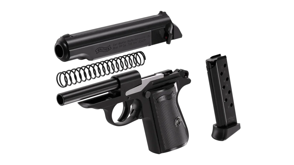 WALTHER PP 32 AUTO 3.9" 8-RD SEMI-AUTO PISTOL, NEW IN BOX & NEVER FIRED #6-07005-PF