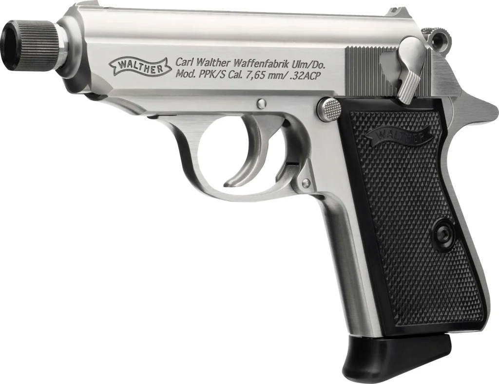 WALTHER PPK/S SD 32 AUTO 3.3" 7-RD SEMI-AUTO PISTOL, NEW IN BOX & NEVER FIRED #6-07000-PF