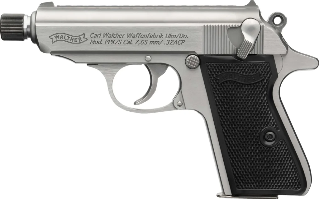 WALTHER PPK/S SD 32 AUTO 3.3" 7-RD SEMI-AUTO PISTOL, NEW IN BOX & NEVER FIRED #6-07000-PF
