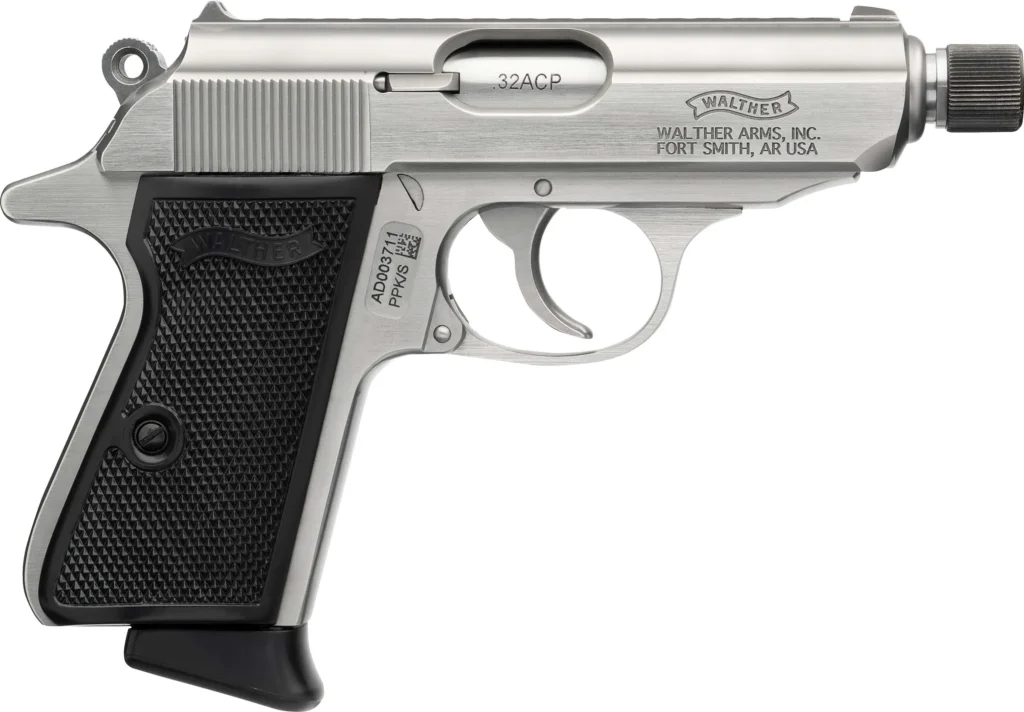 WALTHER PPK/S SD 32 AUTO 3.3" 7-RD SEMI-AUTO PISTOL, NEW IN BOX & NEVER FIRED #6-07000-PF