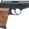 WALTHER PP WALNUT 380 AUTO 3.90" 7-RD SEMI-AUTO PISTOL, NEW IN BOX & NEVER FIRED #6-07001-PF