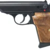 WALTHER PP WALNUT 380 AUTO 3.90" 7-RD SEMI-AUTO PISTOL, NEW IN BOX & NEVER FIRED #6-07001-PF