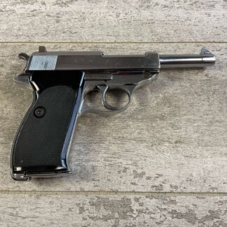 WALTHER AC43 P38 9MM SEMI AUTO PISTOL, NICKEL FINISH #6-05109-PF