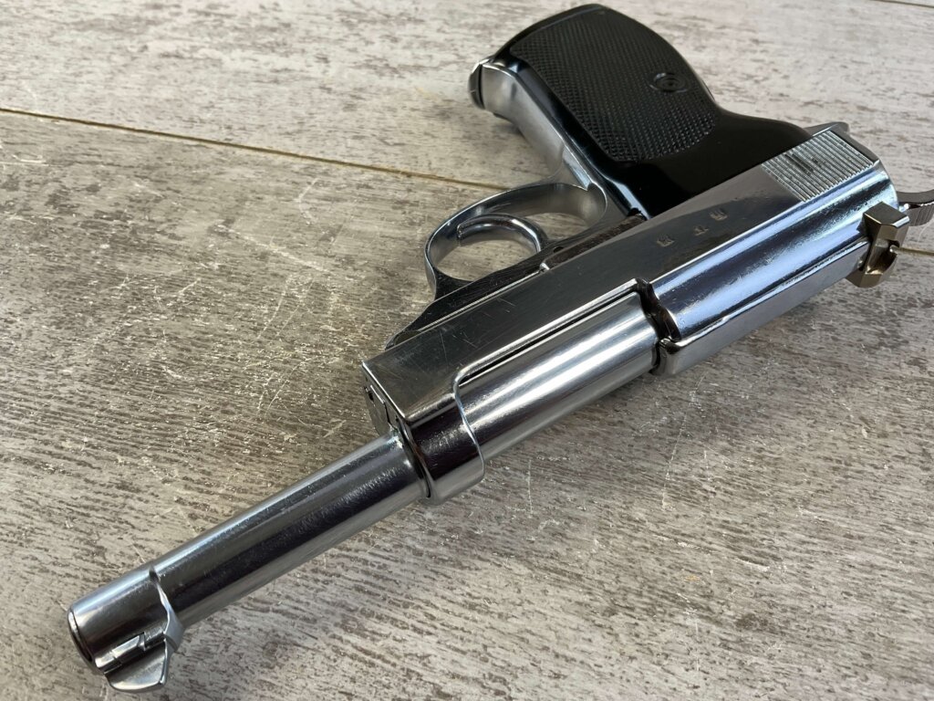 WALTHER AC43 P38 9MM SEMI AUTO PISTOL, NICKEL FINISH #6-05109-PF