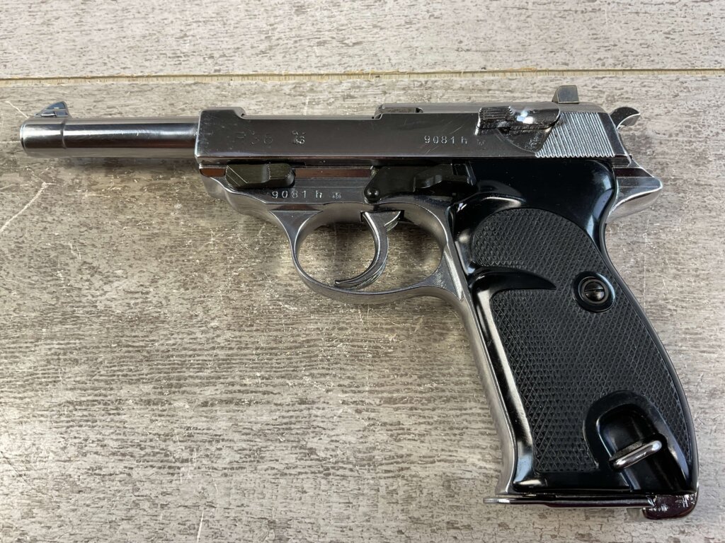 WALTHER AC43 P38 9MM SEMI AUTO PISTOL, NICKEL FINISH #6-05109-PF