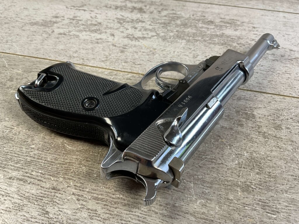 WALTHER AC43 P38 9MM SEMI AUTO PISTOL, NICKEL FINISH #6-05109-PF