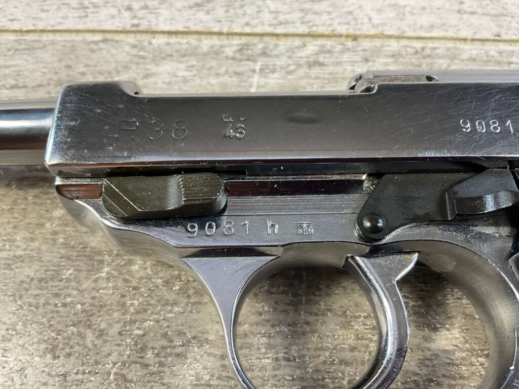 WALTHER AC43 P38 9MM SEMI AUTO PISTOL, NICKEL FINISH #6-05109-PF